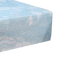 Fitted Sheet Coastal - Sea Shells Beach Nautical Compass Blue White