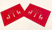 Load image into Gallery viewer, Deer Red Felt - Christmas Table Range, Cutlery Set, Runner, Coasters, Placemats
