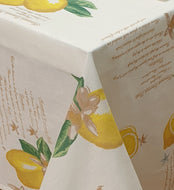 Fitted Sheet Lemons - Country Cottage Cotton Citrus Fruit Lemonade Recipe Yellow Green