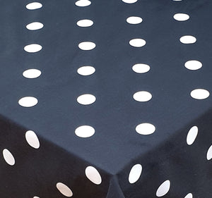 Fitted Sheet Polka Dot Black - White Spots