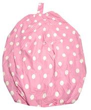 Load image into Gallery viewer, Polka Dot Pink - Bean Bag White Spots
