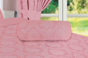 Regency Rose Gold - Neck Roll Jacquard Pink Decorative Scatter Accessory