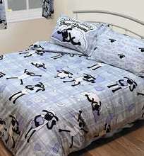 Load image into Gallery viewer, Shaun The Sheep Sleep - Duvet Cover Set Ewe Pillow Fight Grey Lilac
