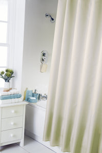 Plain Cream - Shower Curtain & Ring Set
