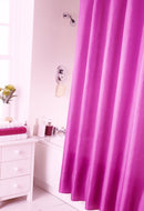 Plain Fuchsia - Shower Curtain & Ring Set Pink