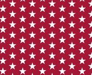 PVC Stars Red White - Wipe Clean Table Cloth