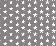 Load image into Gallery viewer, PVC Stars Grey White - Wipe Clean Table Cloth
