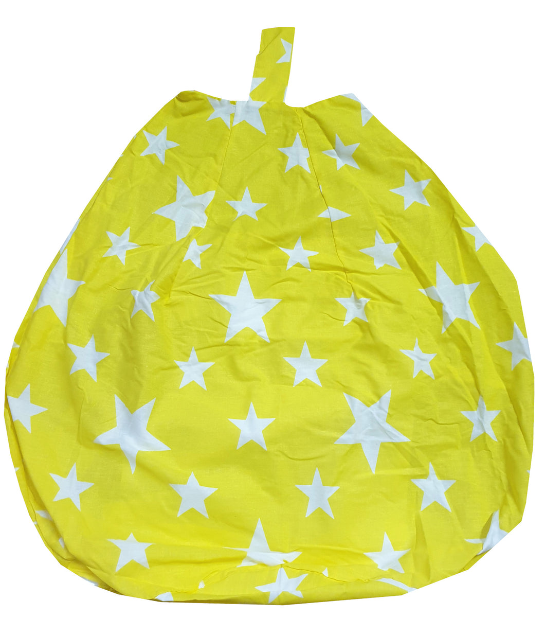 Stars Yellow White - Bean Bag