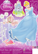 Load image into Gallery viewer, Wall Stickers Disney Princess - Pack Of 3 Decorative Decals Cinderella Sleeping Beauty Belle
