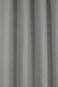 Waffle Silver - Eyelet Curtain Pair Grey